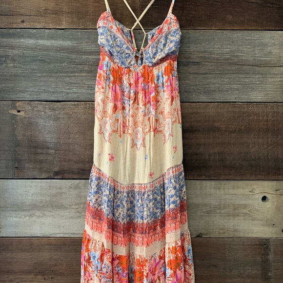 NWT Free People "Give A Little" Boho Maxi Dress - Picture 4 of 9